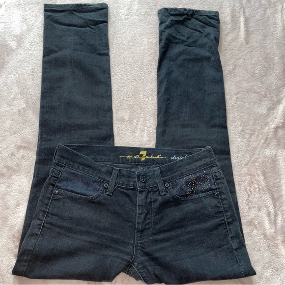 7 for all mankind straight leg jean size 27 - Picture 10 of 11